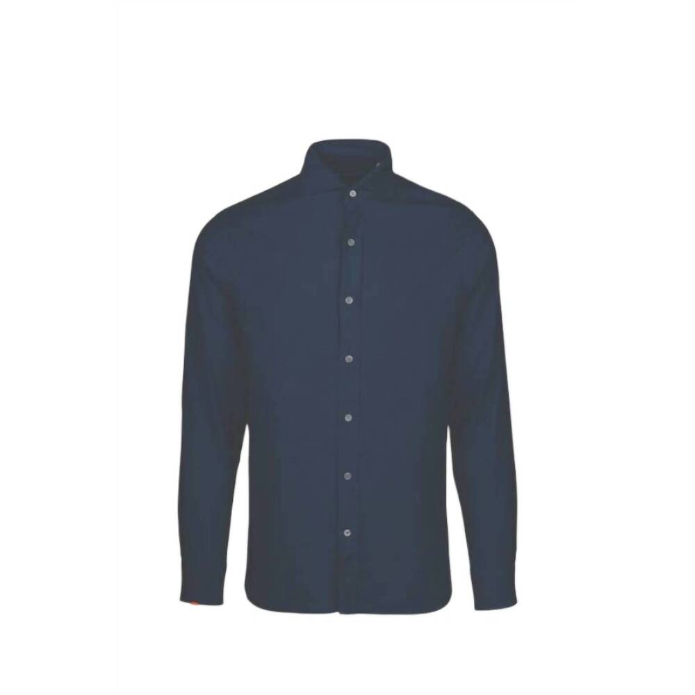 NEW SWIMS men's santorini linen sport shirt in navy